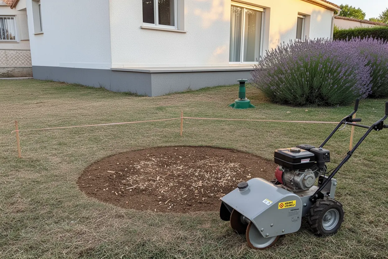 Terrain remblayé après dessouchage à Pérols