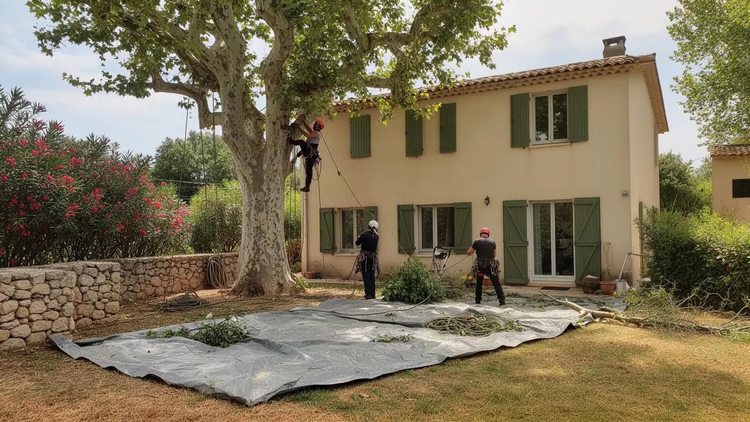 Élagage et abattage d'arbres à Montpellier par un arboriste expert